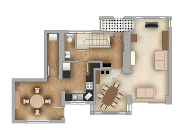 Rendered Floor Plan